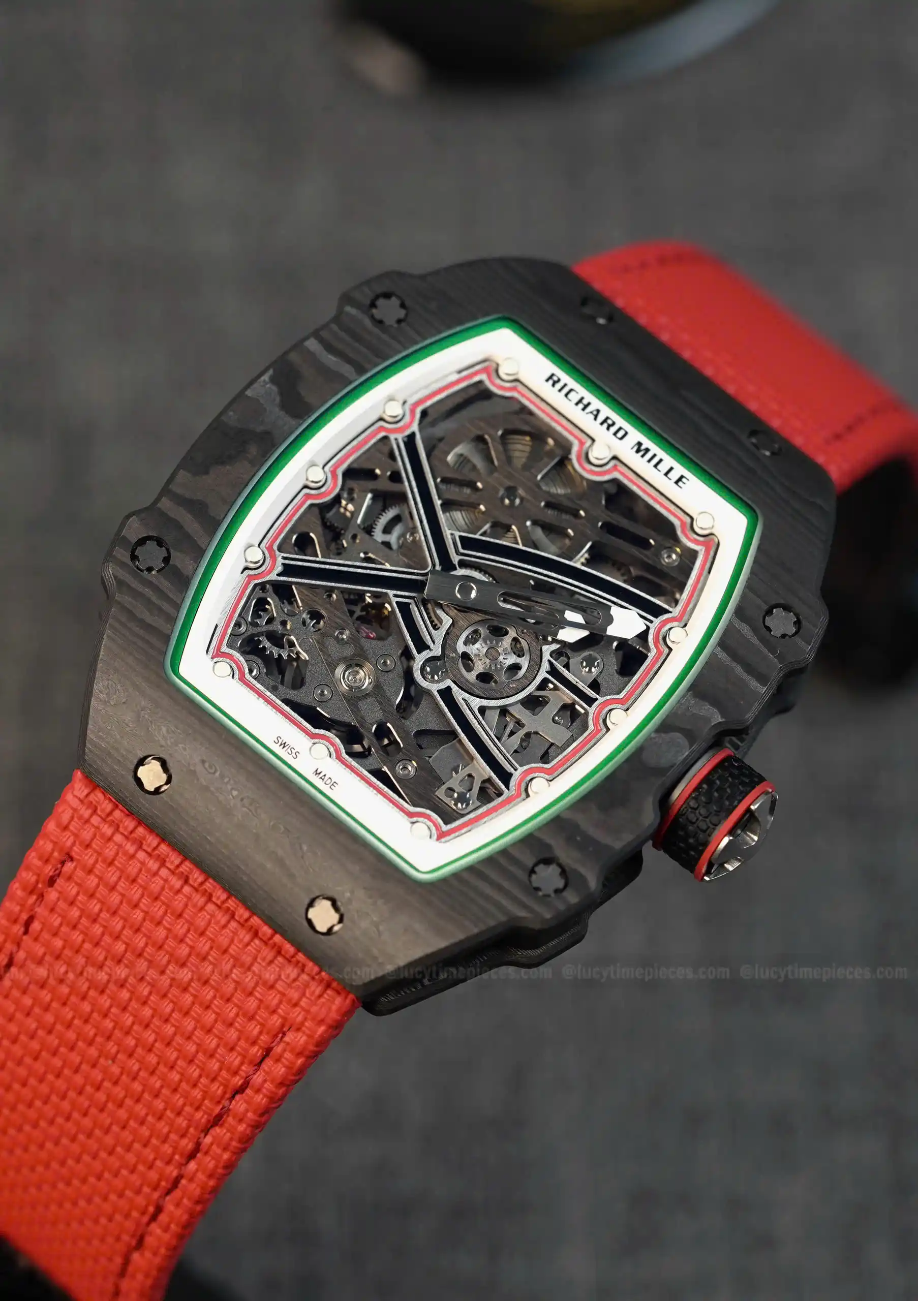 Richard Mille RM67-02 Italy Black Carbon TPT Italy Custom Modify – Handcrafted Version