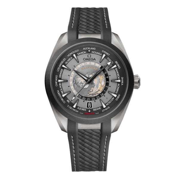 Omega Seamaster Aqua Terra Co-Axial Master Chronometer GMT Worldtimer 220.92.43.22.99.001 43mm – 12A 1:1 Super Clone Watch