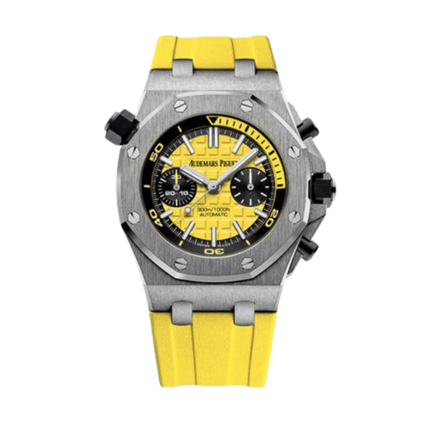 Audemars Piguet Royal Oak Offshore Diver Chronograph in Yellow 26703ST 42mm – 12A 1:1 Super Clone Watch