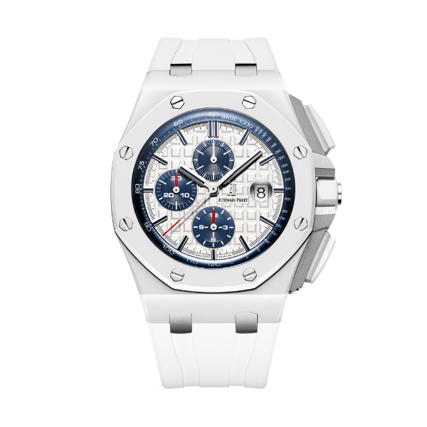 Audemars Piguet Royal Oak Offshore Chronograph Ceramic 26402CB 44mm White Dial – 12A 1:1 Super Clone Watch