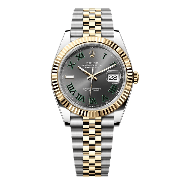 Rolex Datejust M126333 41mm Wimbledon Demi Yellow Gold Steel – 12A 1:1 Super Clone Watch