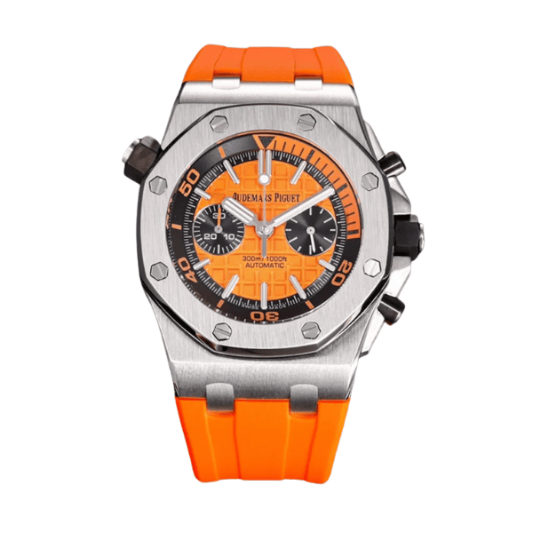 Audemars Piguet Royal Oak Offshore Diver Chronograph in Orange 26703ST 42mm – 12A 1:1 Super Clone Watch