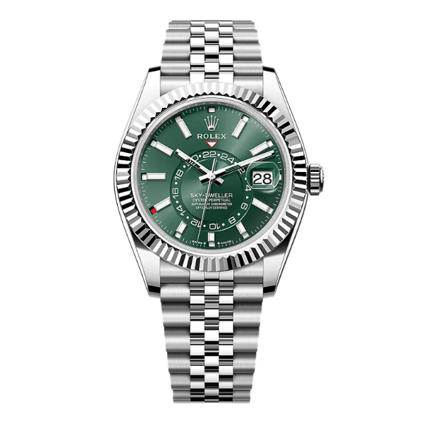 Rolex Sky-Dweller White Gold 336934-0002 42mm Green Dial – 12A 1:1 Super Clone Watch