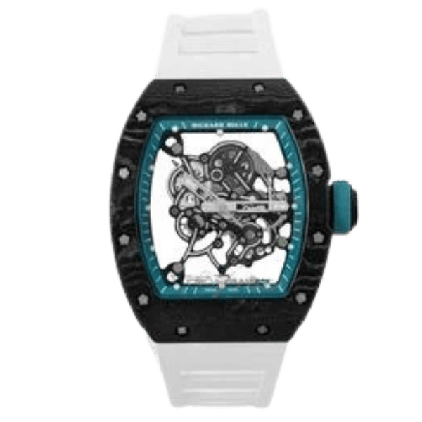 Richard Mille RM055 Asia Manual Winding Bubba Watson Carbon 42MM Blue – 12A 1:1 Super Clone Watch