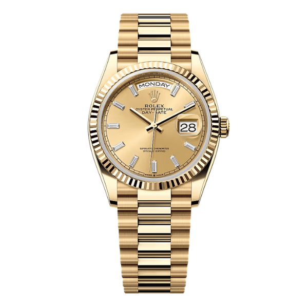 Rolex Day Date 128238-0132 champagne Dial Yellow Gold – 12A 1:1 Super Clone Watch