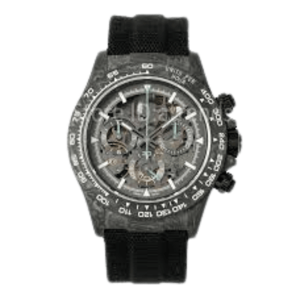 Rolex Daytona Skeleton DIW Carbon black 40mm – 12A 1:1 Super Clone Watch