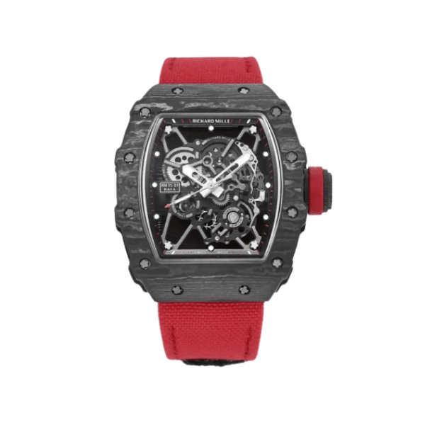 Richard Mille RM35-01 Rafa Cacbon NTPT White Strap 42mm – 12A 1:1 Super Clone Watch