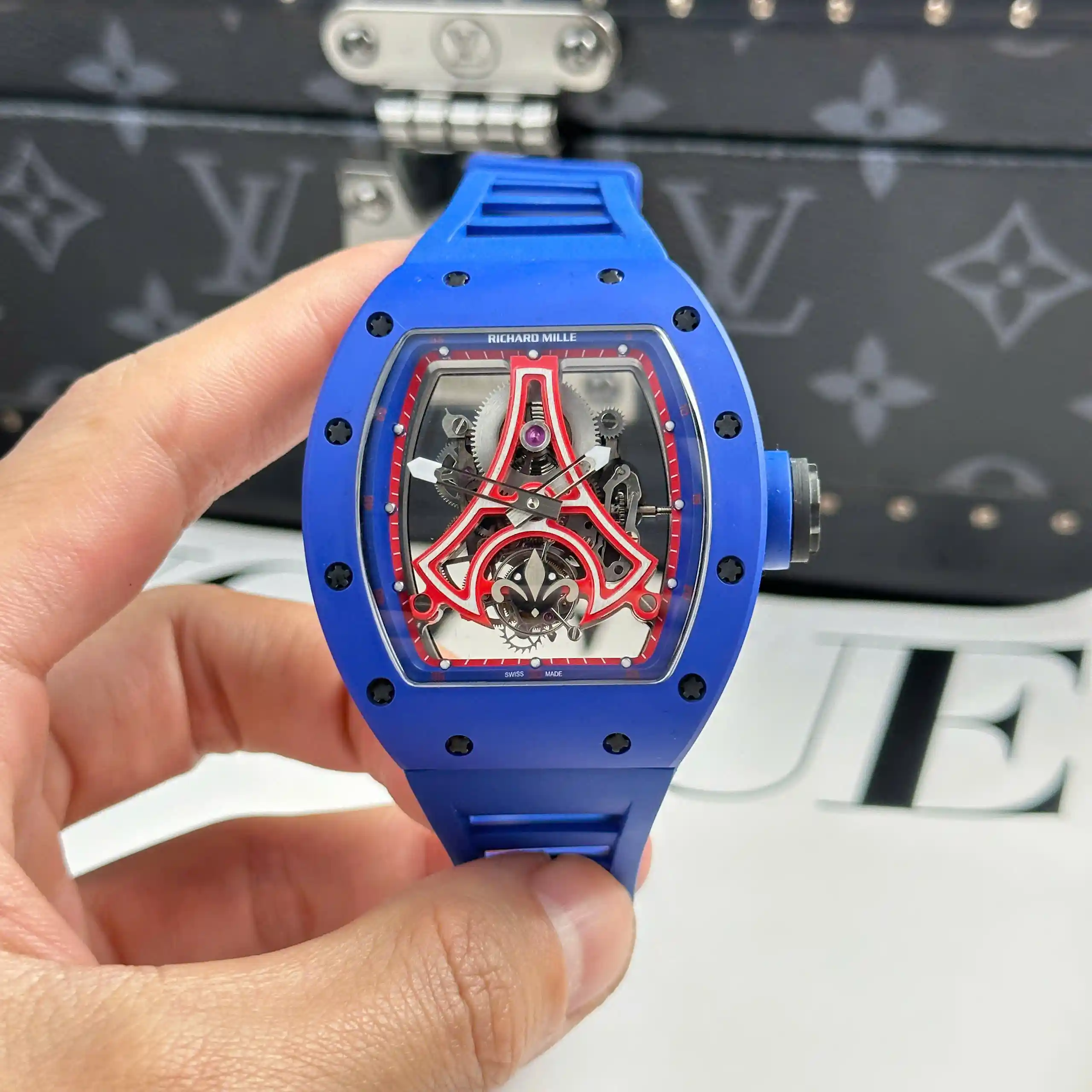 Richard Mille RM 52-03 PSG Tourbillon Cerramic – 12A 1:1 Super Clone Watch