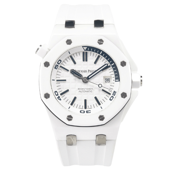 Audemars Piguet Royal Oak Offshore Diver 15707CE 42mm White Dial Ceramic – 12A 1:1 Super Clone Watch