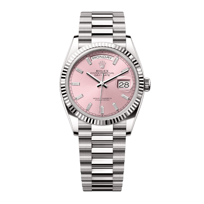 Rolex Day Date 128239-0071 36mm ” Pink Dial” – 12A 1:1 Super Clone Watch