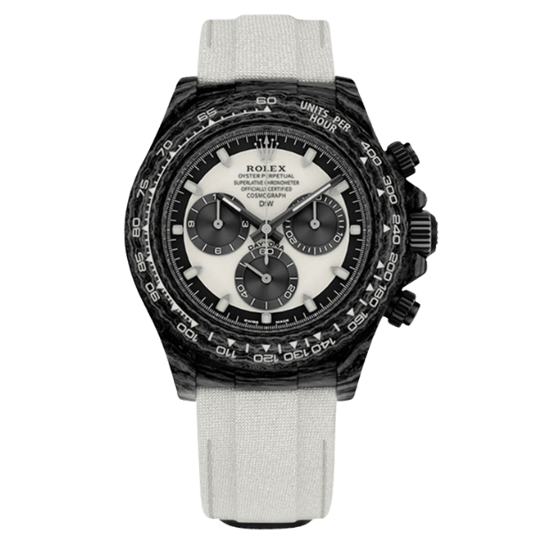 Rolex DIW Daytona Forged Carbon” Cream” 40mm – 12A 1:1 Super Clone Watch