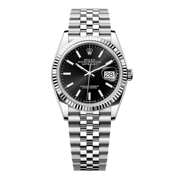 Rolex Datejust 36mm Silver Black Dial 126234 – VIP Version