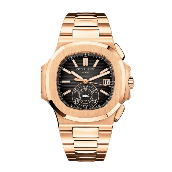 Patek Philippe Nautilus Chronograph 5980/1R-001 40mm Black-Gray Dial Rose Gold – 12A 1:1 Super Clone Watch