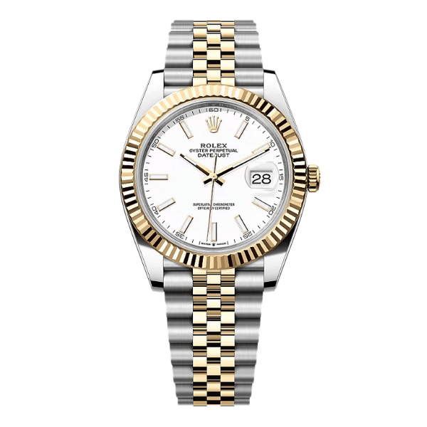 Rolex Datejust M126333-0016 41mm White Dial Yellow Gold Steel – 12A 1:1 Super Clone Watch