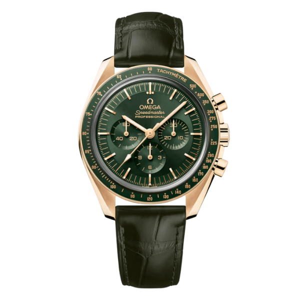 Omega Speedmaster Moonwatch Professional 42mm 310.63.42.50.10.001 Green Dial Yellow Gold – 12A 1:1 Super Clone Watch