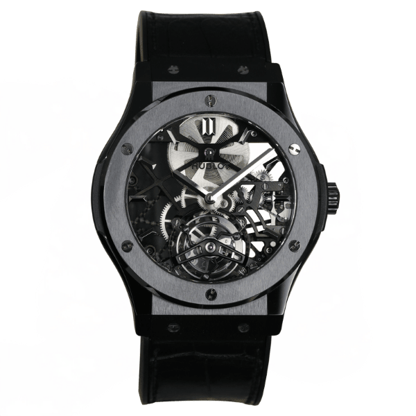 Hublot Classic Fusion Skeleton Tourbilon 505.CM.0140.LR 45mm Ceramic – 12A 1:1 Super Clone Watch