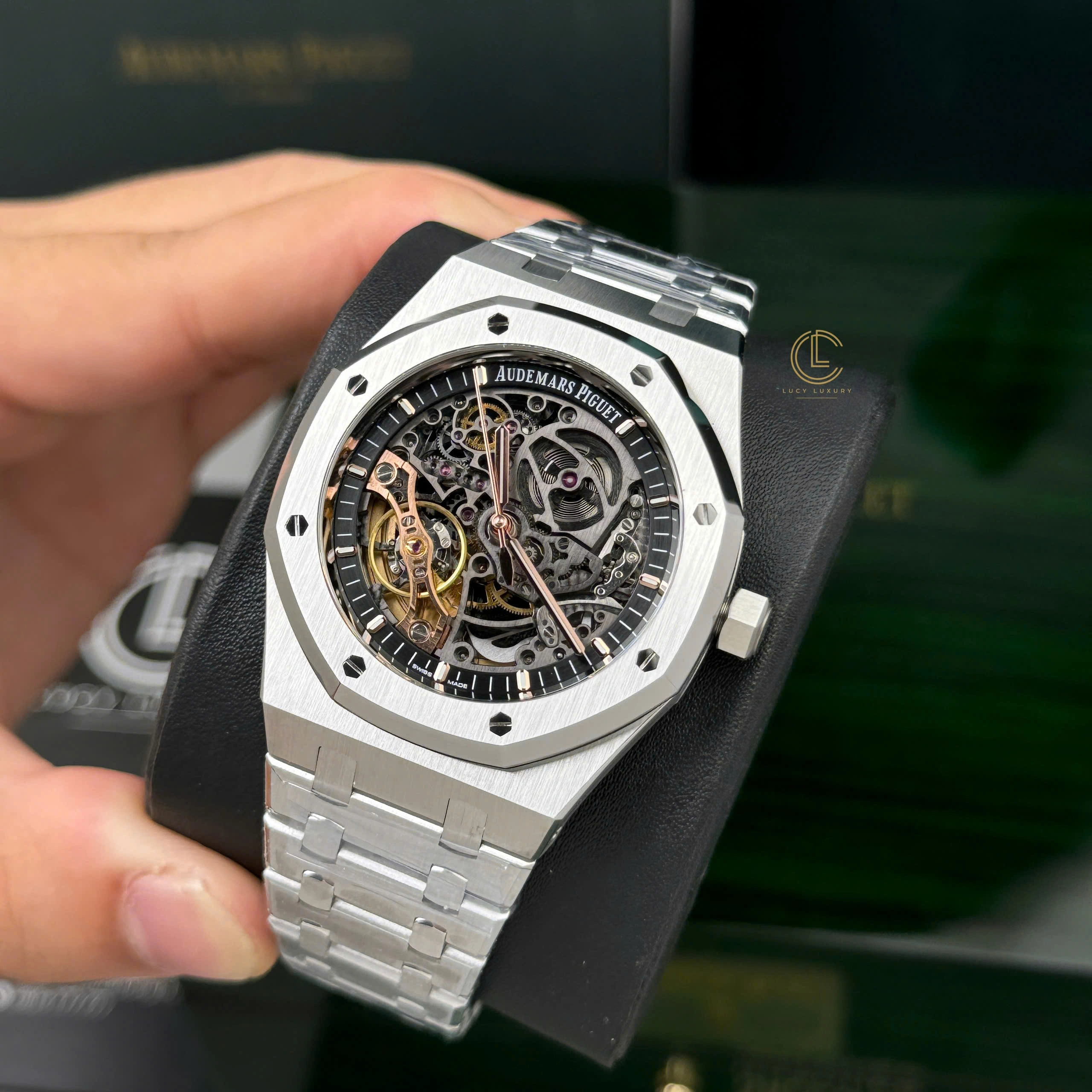 Audemars Piguet Royal Oak 15407ST.OO 41mm Skeleton Dial Steel V3 2026 Base – 12A 1:1 Super Clone Watch
