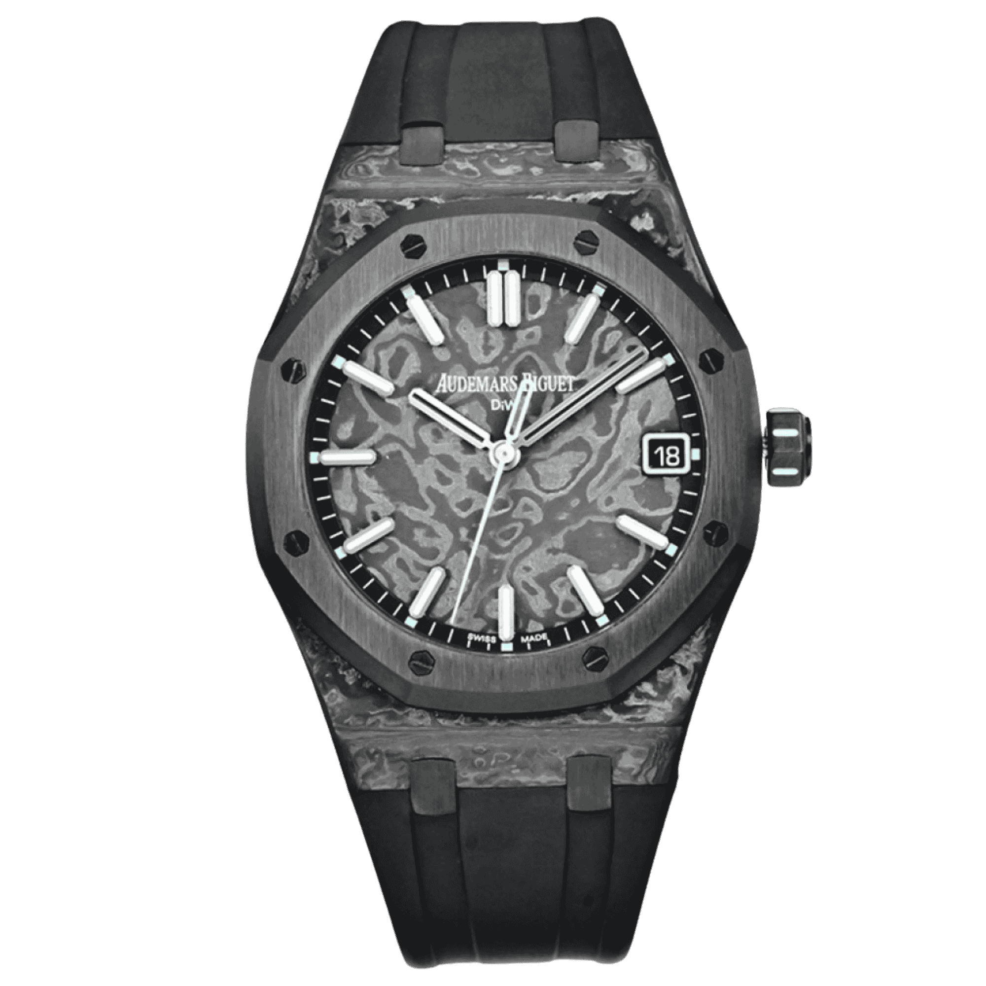 Audemars Piguet Royal Oak 15500 DiW Voidline AQUA Carbon 41mm – 12A 1:1 Super Clone Watch