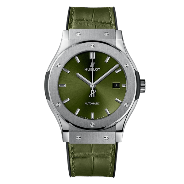 Hublot Classic Fusion Titanium Green 542.NX.8970.LR 42mm – 12A 1:1 Super Clone Watch
