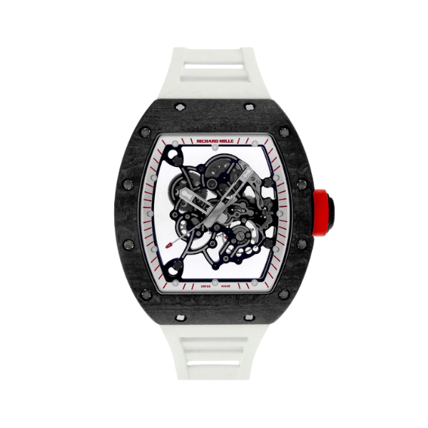 Richard Mille RM055 White 42mm Carbon Modify – 12A 1:1 Super Clone Watch