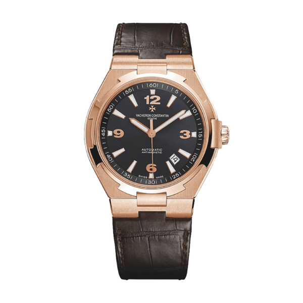 Vacheron Constantin Overseas Rose Gold Black Dial Number Roman 42mm – 12A 1:1 Super Clone Watch