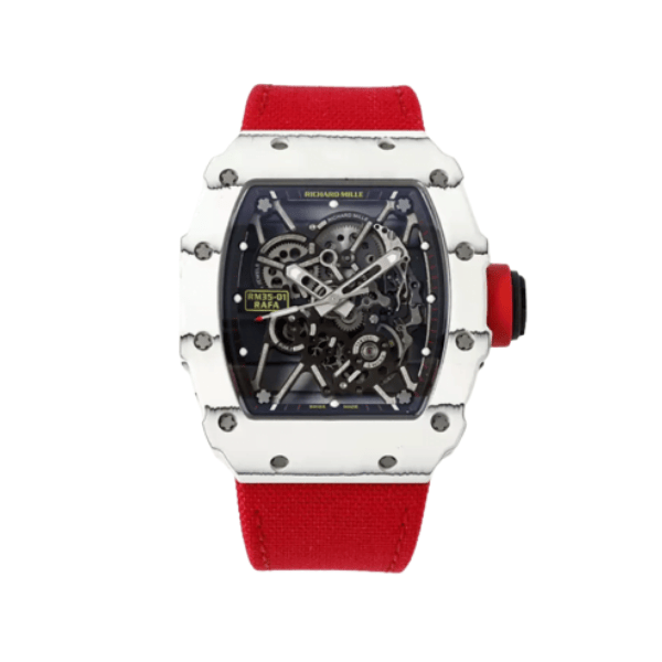 Richard Mille RM35-01 Rafa Cacbon NTPT Red Strap 42mm – 12A 1:1 Super Clone Watch