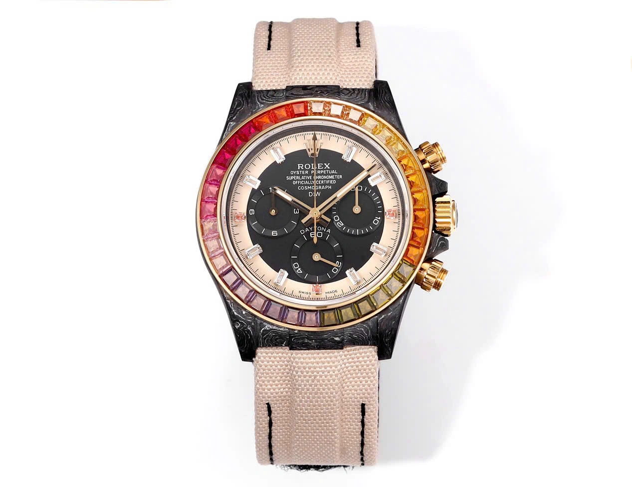 Rolex Oyster Perpetual Cosmograph Daytona Rainbow 116595RBOW 40mm – 12A 1:1 Super Clone Watch