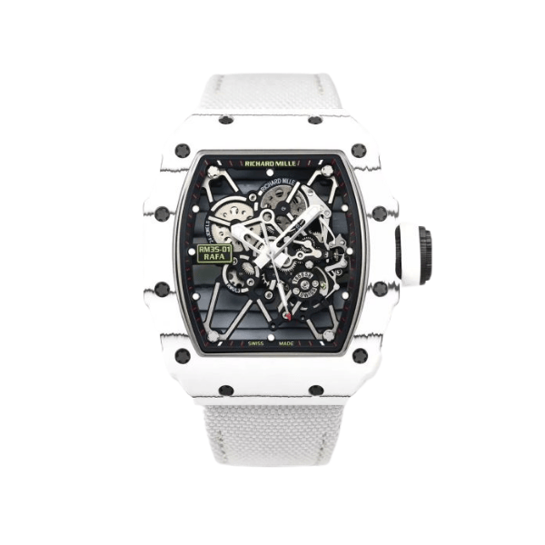 RICHARD MILLE RM35-01 Rafa White Cacbon NTPT 42mm – 12A 1:1 Super Clone Watch