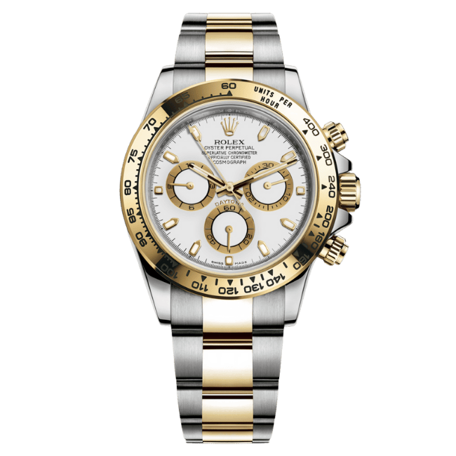 Rolex Daytona Cosmograph M116503-0001 40mm Cal.4130 Demi Yellow Gold – 12A 1:1 Super Clone Watch