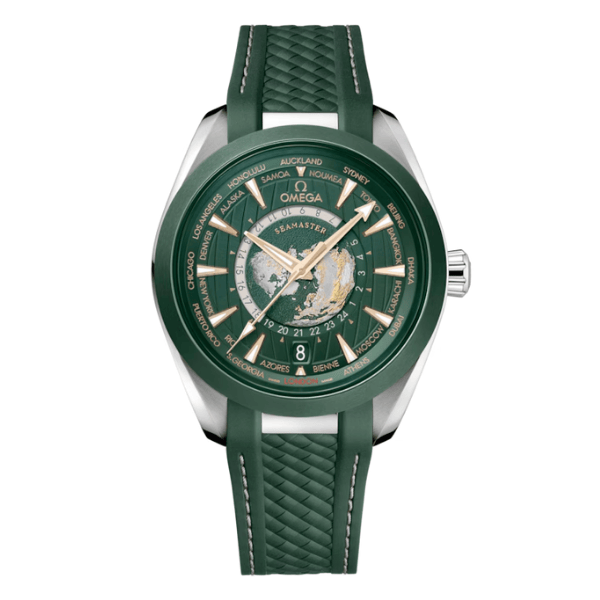 Omega Seamaster Aqua Terra Worldtimer 43mm Green Dial – 12A 1:1 Super Clone Watch