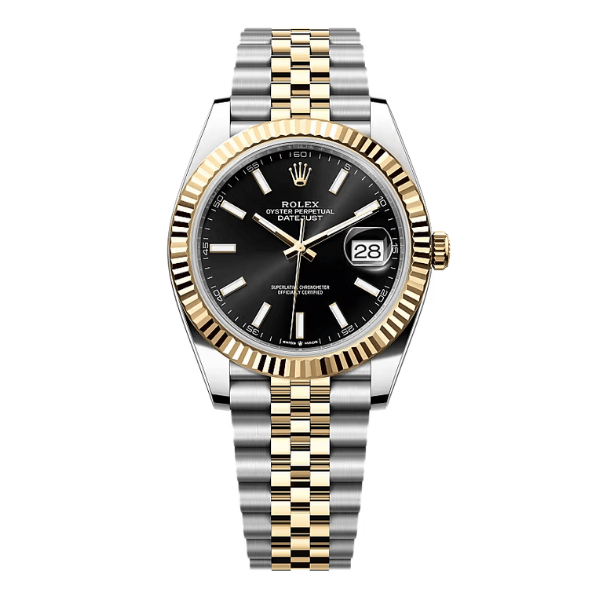 Rolex Datejust M126333-0014 41mm Black Dial Yellow Gold Steel – 12A 1:1 Super Clone Watch