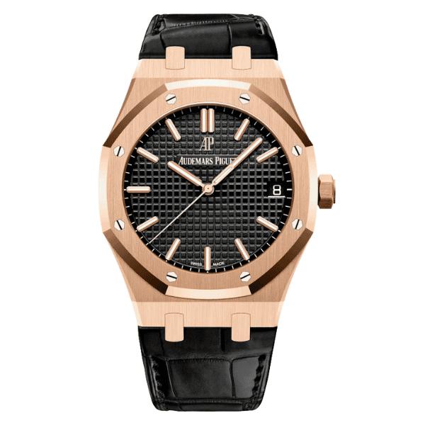 Audemars Piguet Royal Oak 15500OR Rose Gold 41mm Black Dial – 12A 1:1 Super Clone Watch