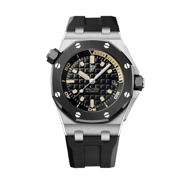 Audemars Piguet Royal Oak Offshore Diver 15720ST 42mm Black Dial – 12A 1:1 Super Clone Watch