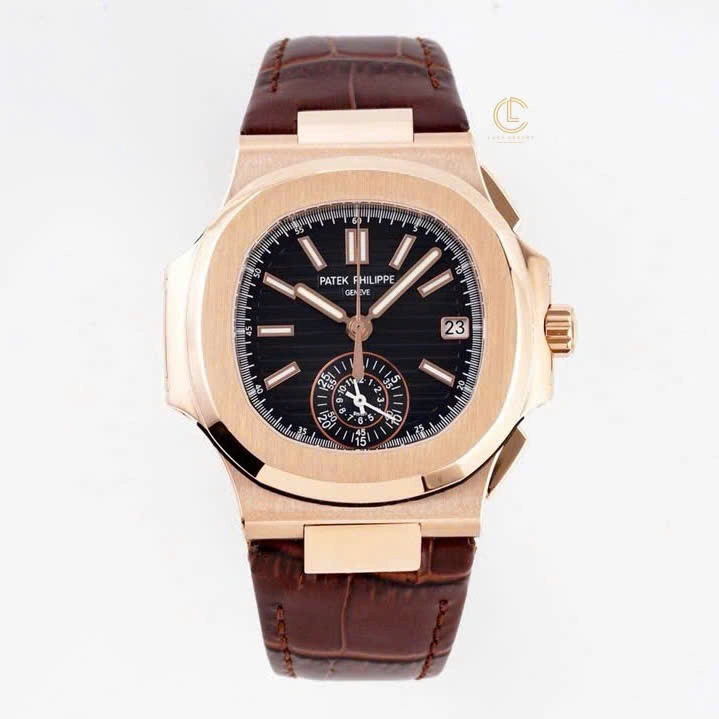 Patek Philippe Nautilus Chronograph 5980/1AR-001 40.5mm Black Dial – 12A 1:1 Super Clone Watch