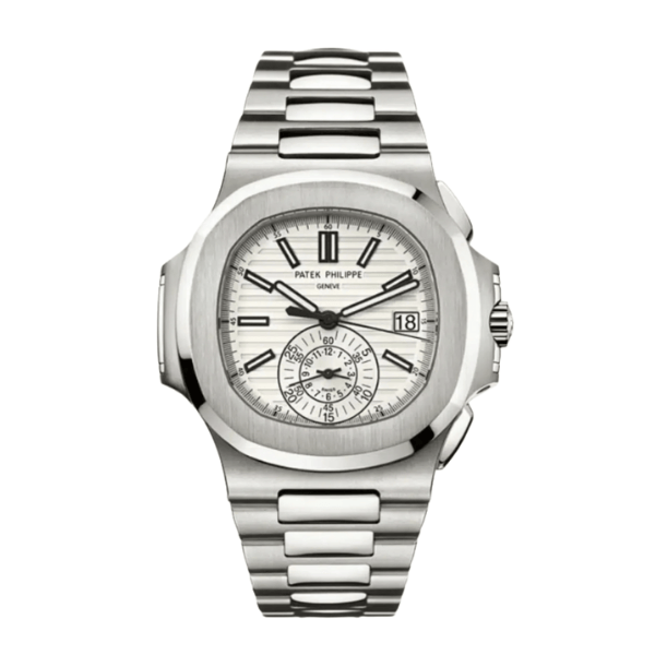 Patek Philippe Nautilus Chronograph 5980/1A-019 40.5mm White Dial – 12A 1:1 Super Clone Watch