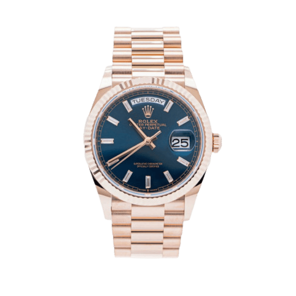 Rolex Day Date 228235-0085 40mm Blue Dial Rose Gold – 12A 1:1 Super Clone Watch