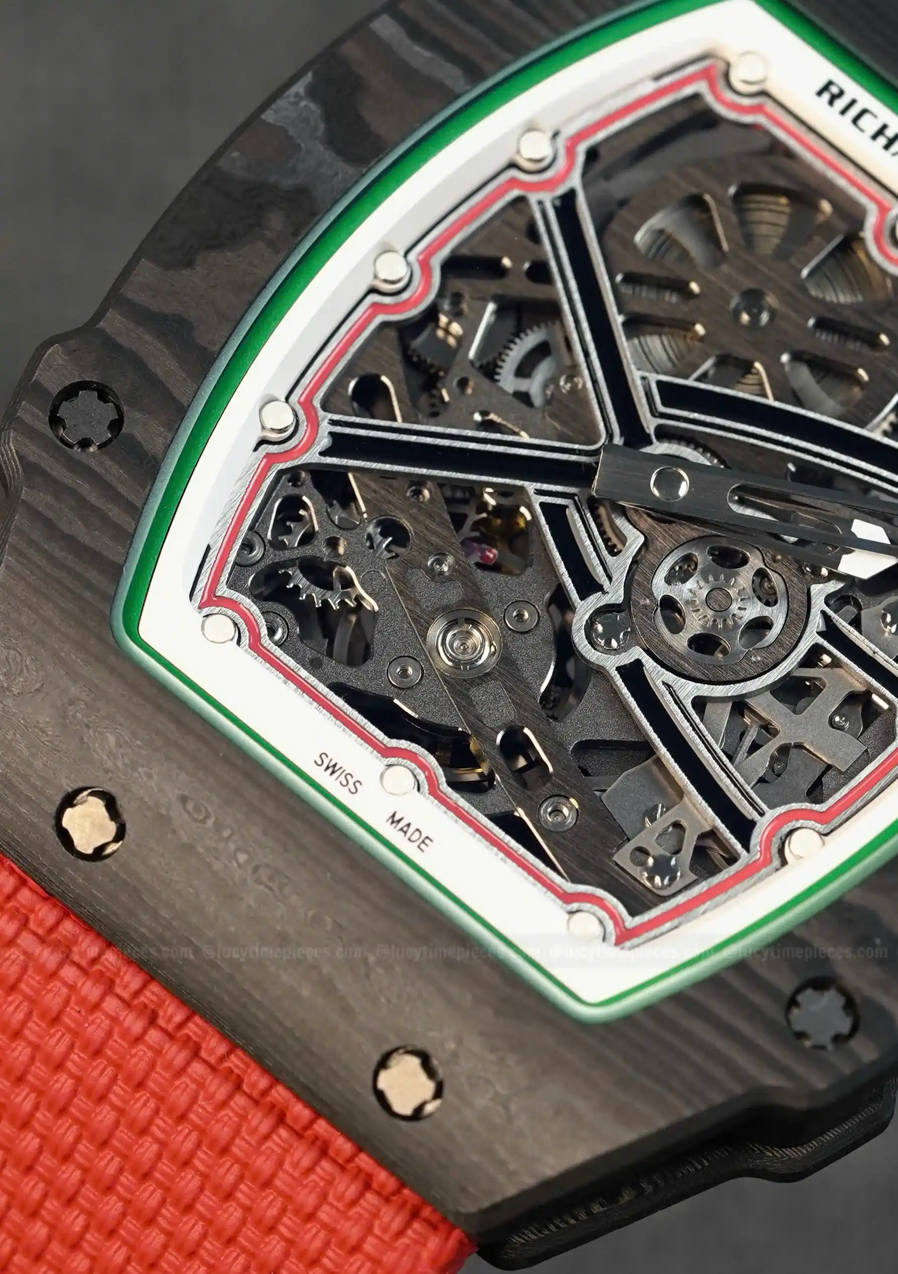 Richard Mille RM67-02 Italy Black Carbon TPT Italy Custom Modify – Handcrafted Version