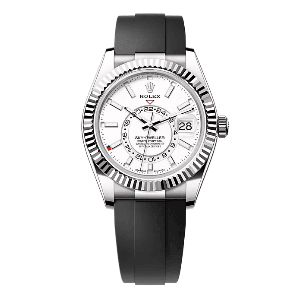 Rolex Oyster Perpetual Sky-Dweller 336934-0003 42mm White Dial – 12A 1:1 Super Clone Watch