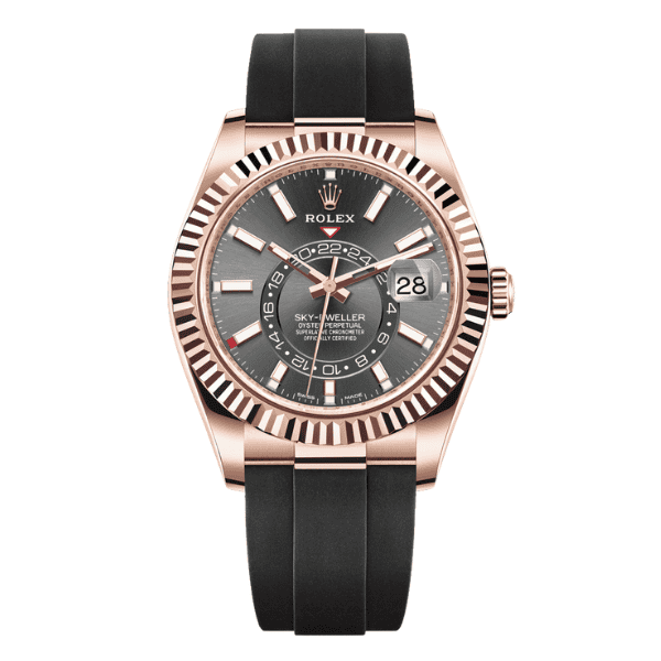 Rolex Oyster Perpetual Sky-Dweller 326235-0006 42mm Grey Rhodium – 12A 1:1 Super Clone Watch