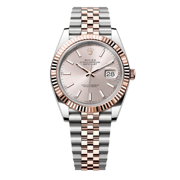 Rolex Datejust 126331-0010 41mm Sundust Dial Rose Gold Steel – 12A 1:1 Super Clone Watch