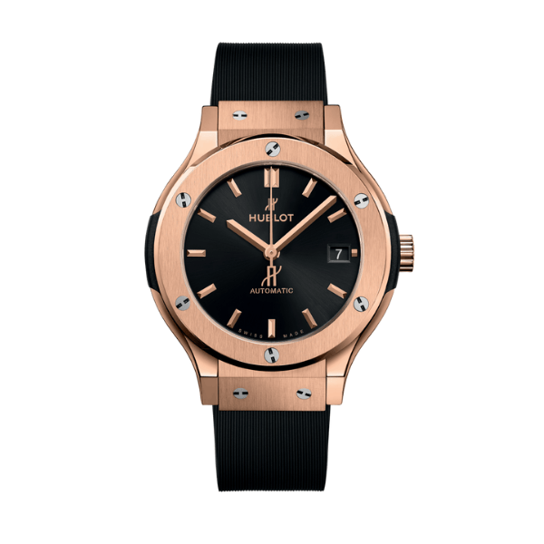 Hublot Classic Fusion Rose Gold Titanium 38mm Black Dial Unisex Size – 12A 1:1 Super Clone Watch