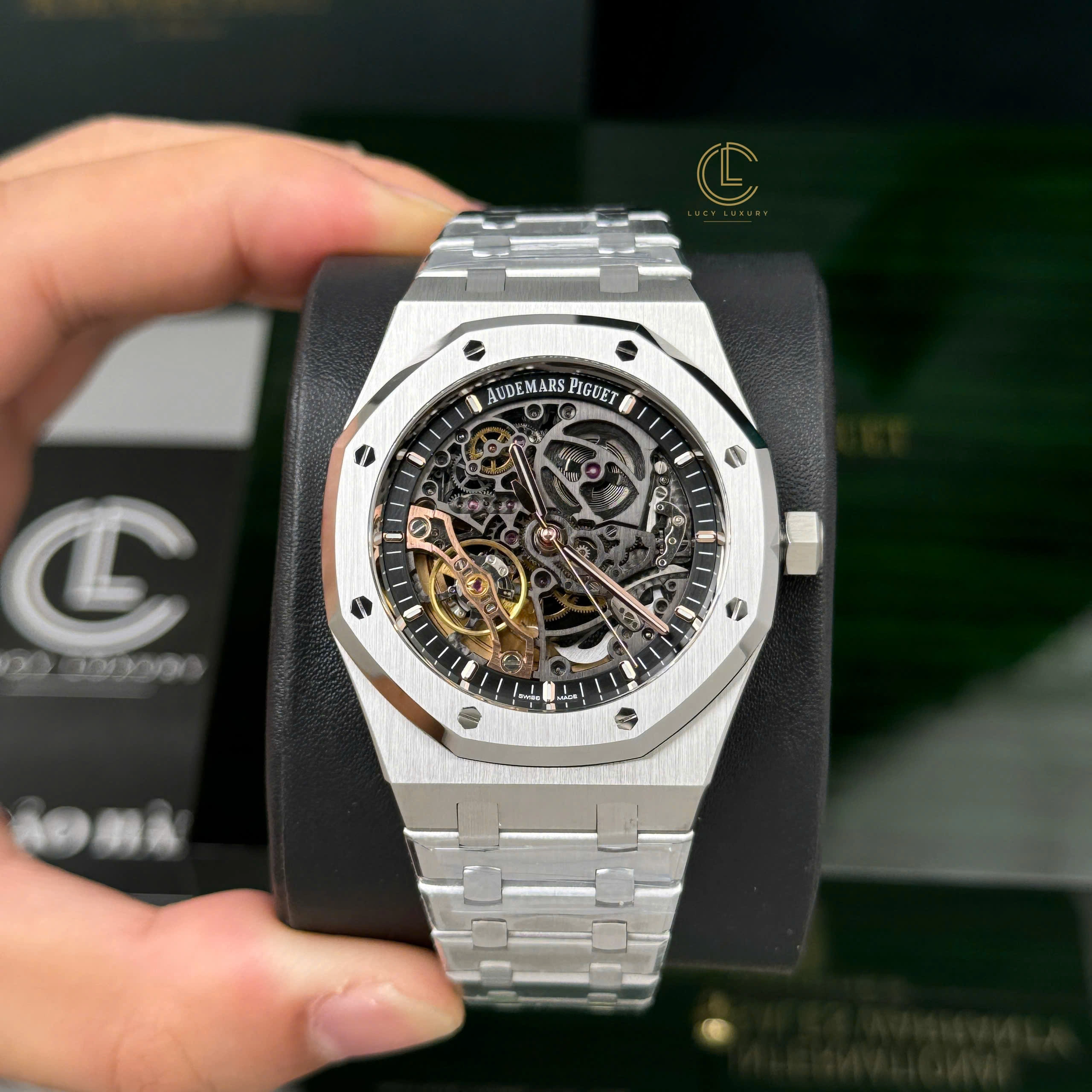 Audemars Piguet Royal Oak 15407ST.OO 41mm Skeleton Dial Steel V3 2026 Base – 12A 1:1 Super Clone Watch