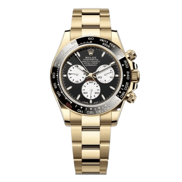 Rolex Cosmograph Daytona 116505 40mm Black Dial Cal.4130 Yellow Gold – 12A 1:1 Super Clone Watch