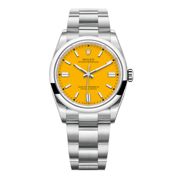 Rolex Oyster Perpetual 126000-0004 36mm Yellow Dial – 12A 1:1 Super Clone Watch
