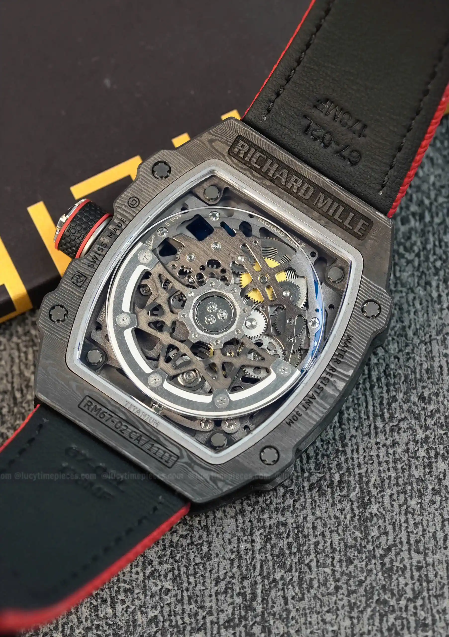 Richard Mille RM67-02 Italy Black Carbon TPT Italy Custom Modify – Handcrafted Version