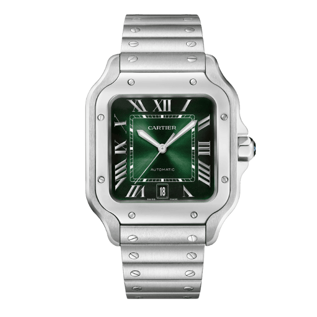 Cartier Santos De Cartier Green Dial Large WSSA0062 39.8mm – 12A 1:1 Super Clone Watch