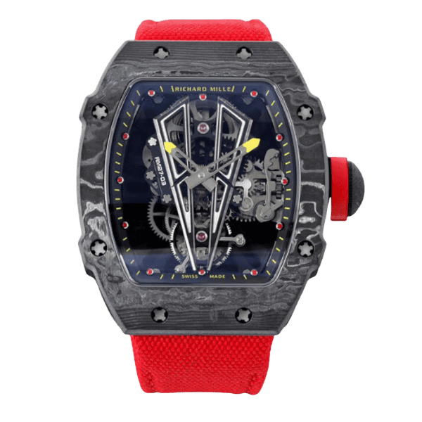 Richard Mille RM27-03 42mm Carbon Đen 43gram – 12A 1:1 Super Clone Watch