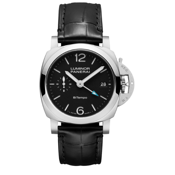 Panerai Luminor Quaranta BiTempo PAM01365 40mm Black Dial Steel – 12A 1:1 Super Clone Watch