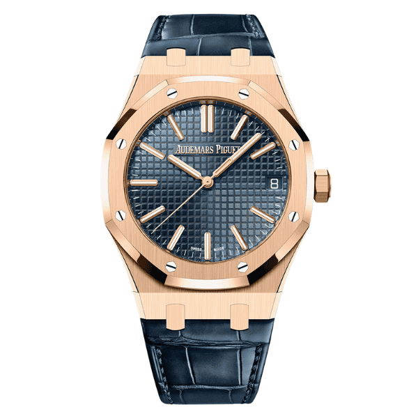 Audemars Piguet Royal Oak 15510OR Yellow Gold 41mm Blue Dial – 12A 1:1 Super Clone Watch