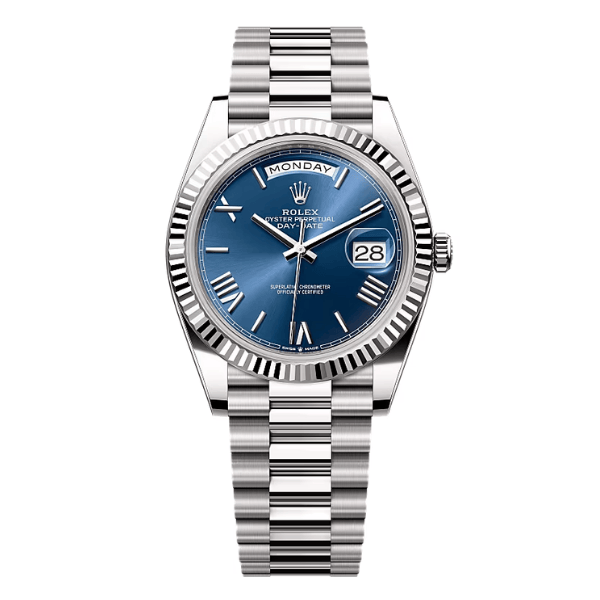 Rolex Day Date 228239 40mm Blue Dial – 12A 1:1 Super Clone Watch